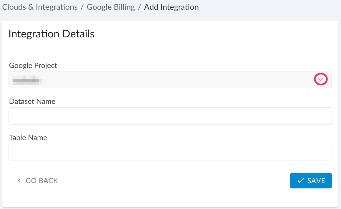 Google billing - BigQuery exports - Standard & detailed exports - the integration form.png