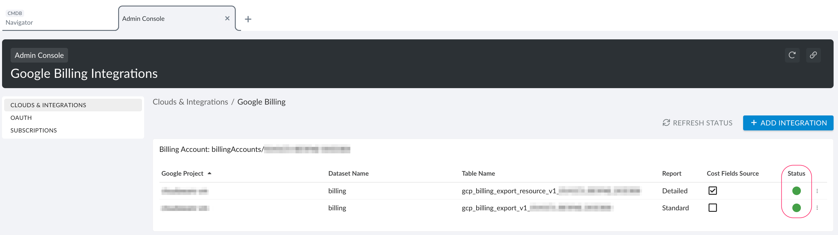Google billing - BigQuery exports - Standard & detailed exports - the integration status.png