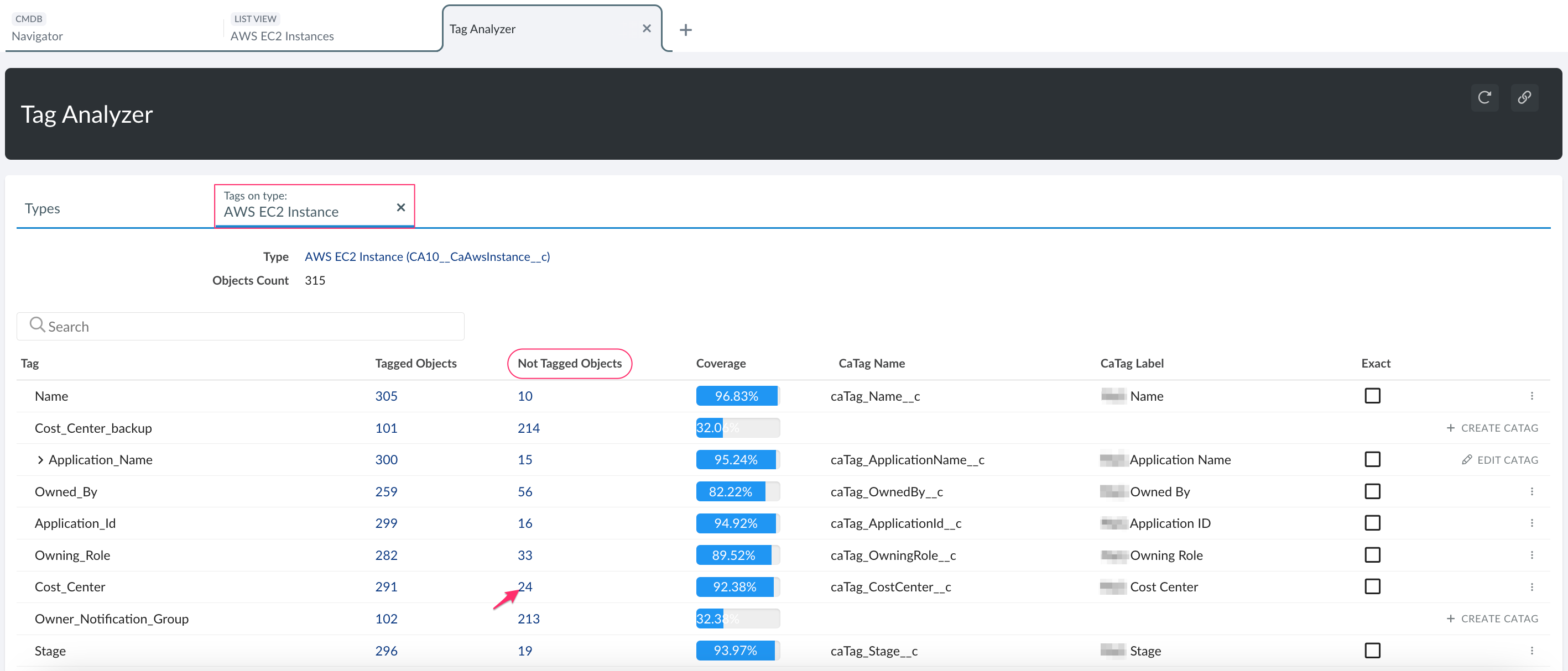 CMDB - Tag resources - Tag Analyzer - not tagged objects.png