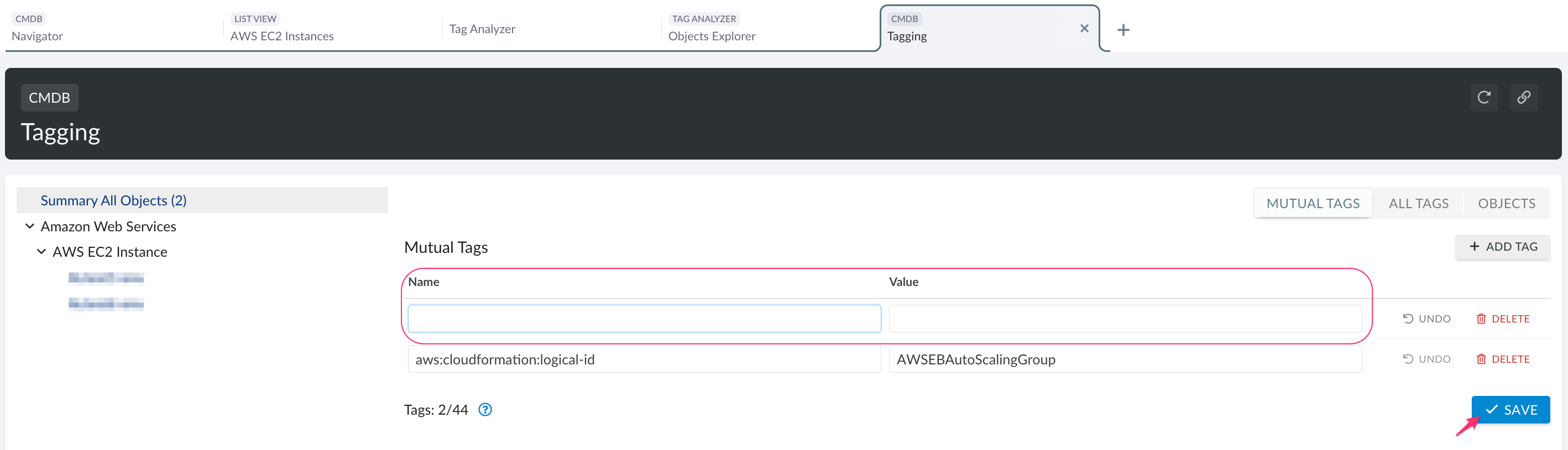 CMDB - Tag resources - Tag Analyzer - save to apply tags in cloud.png