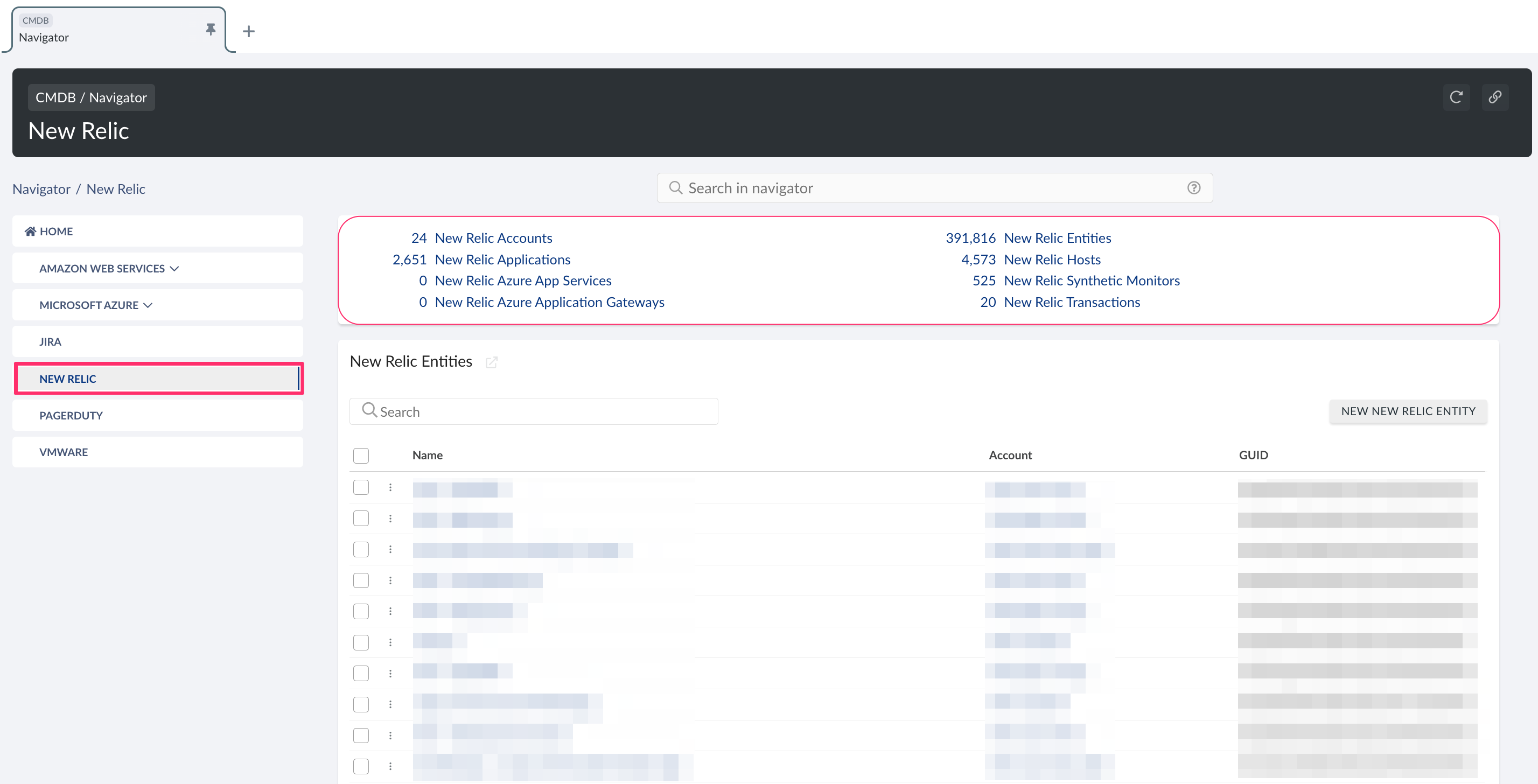 New Relic - New Relic objects in CMDB.png