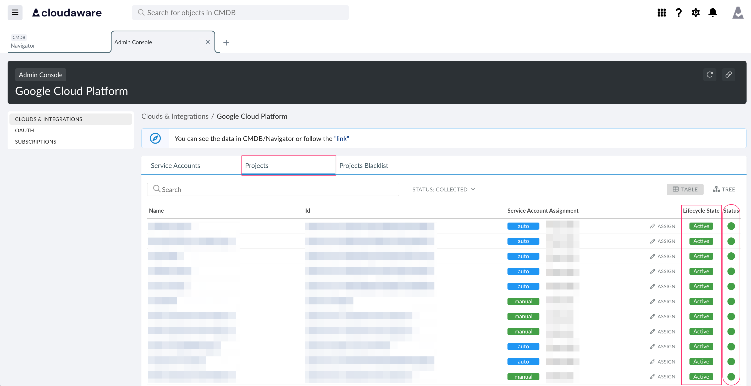 Google Cloud Platform - Managing Projects and Service Accounts - Projects.png