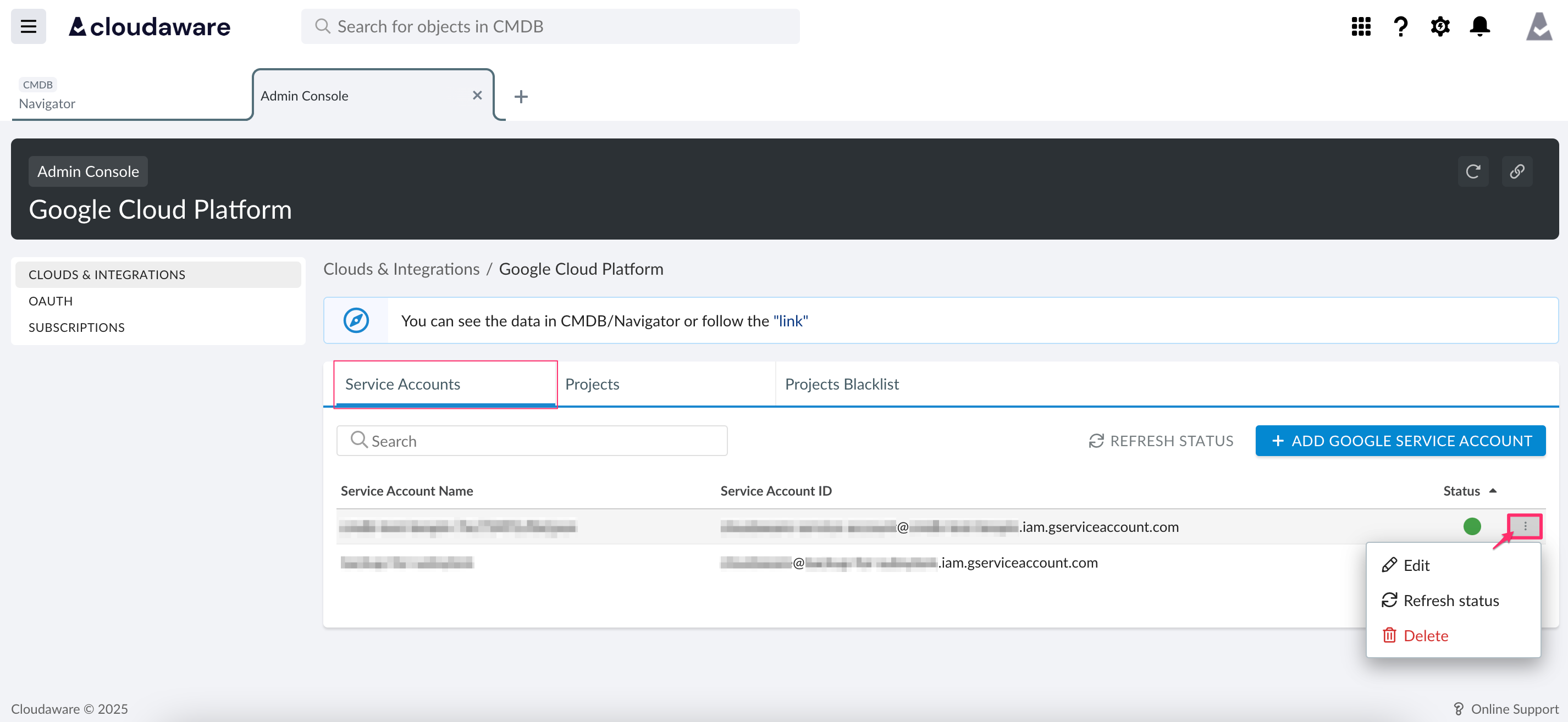 Google Cloud Platform - Managing Projects and Service Accounts - Service accounts.png
