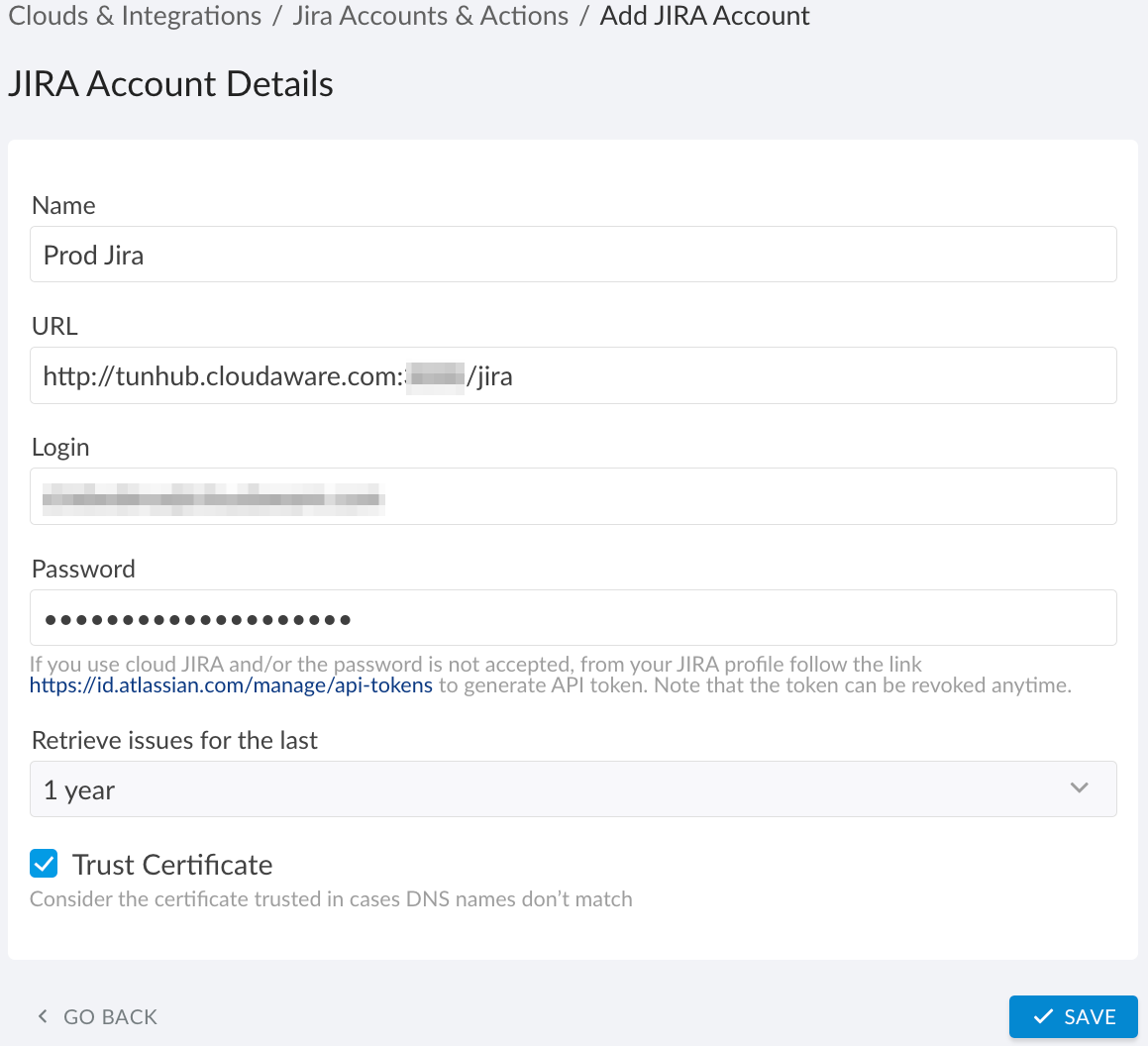 Supported integration types - tunneling - Jira Account details.png