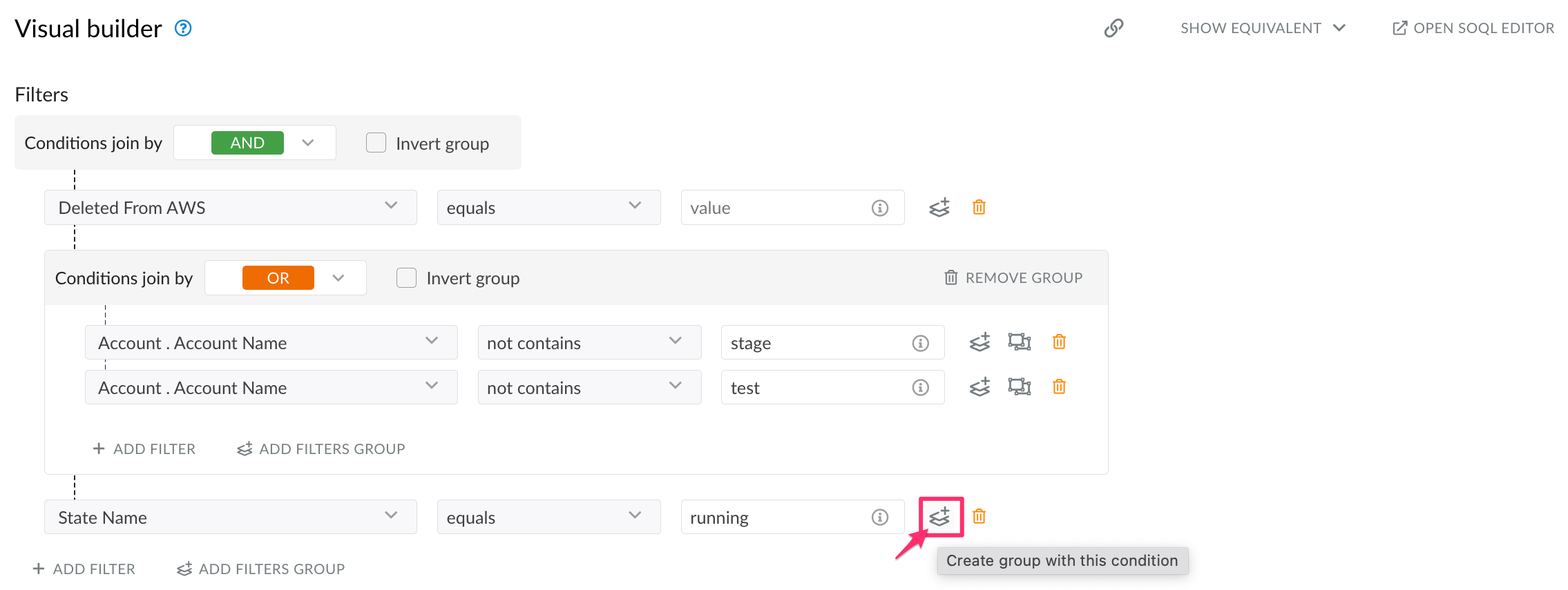 CMDB - Browse objects - filter criteria - create group with condition.png