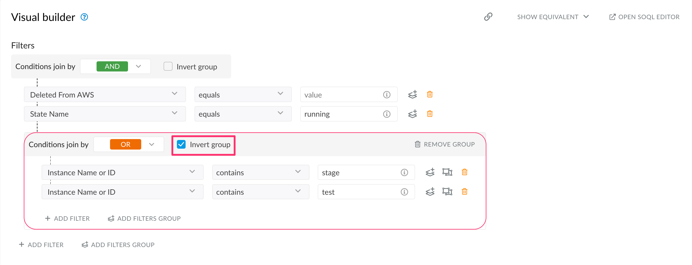 CMDB - Browse objects - filter criteria - invert group.png