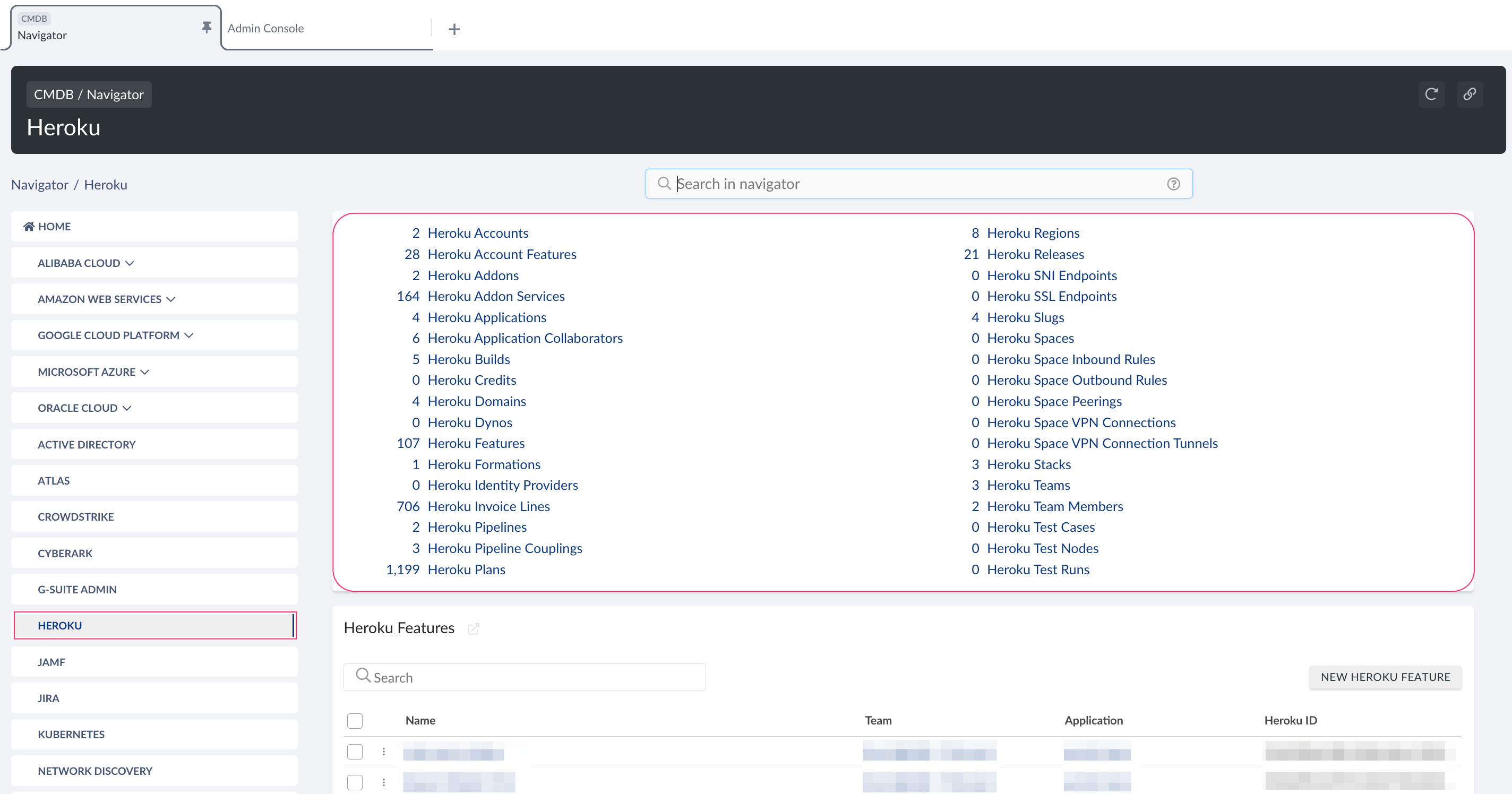 Heroku - Heroku objects in CMDB.png