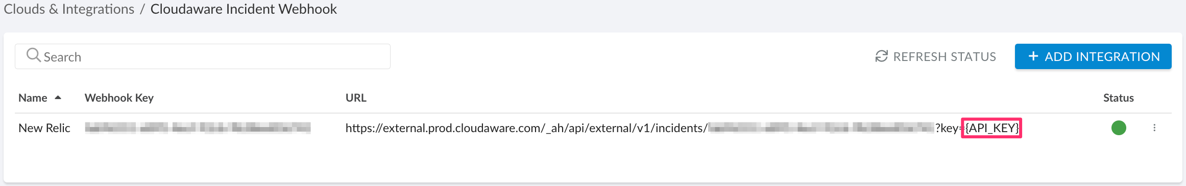 Cloudaware REST API - configure Incident Webhook - integration URL.png