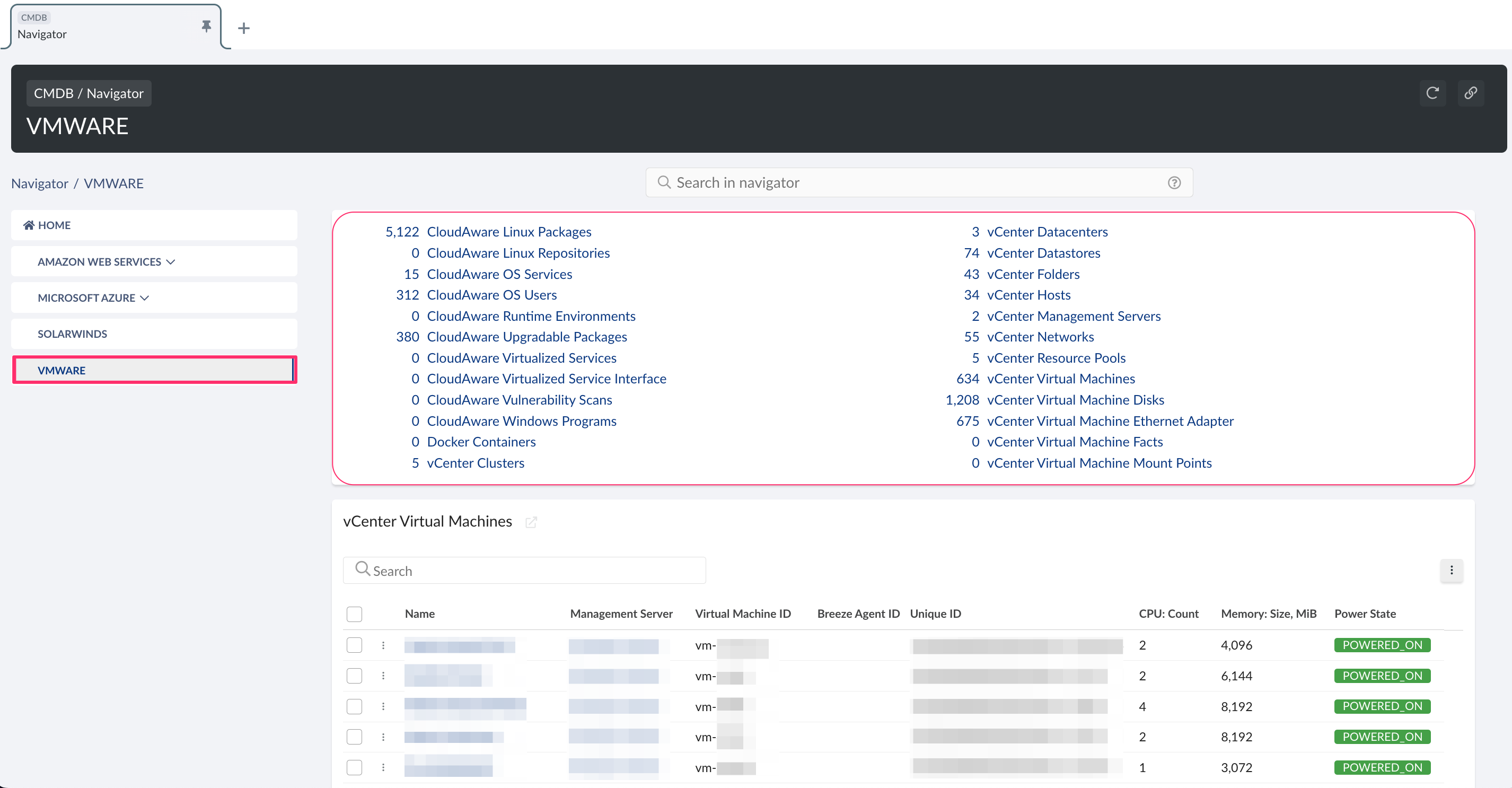 VMware vCenter - VMware objects in CMDB.png