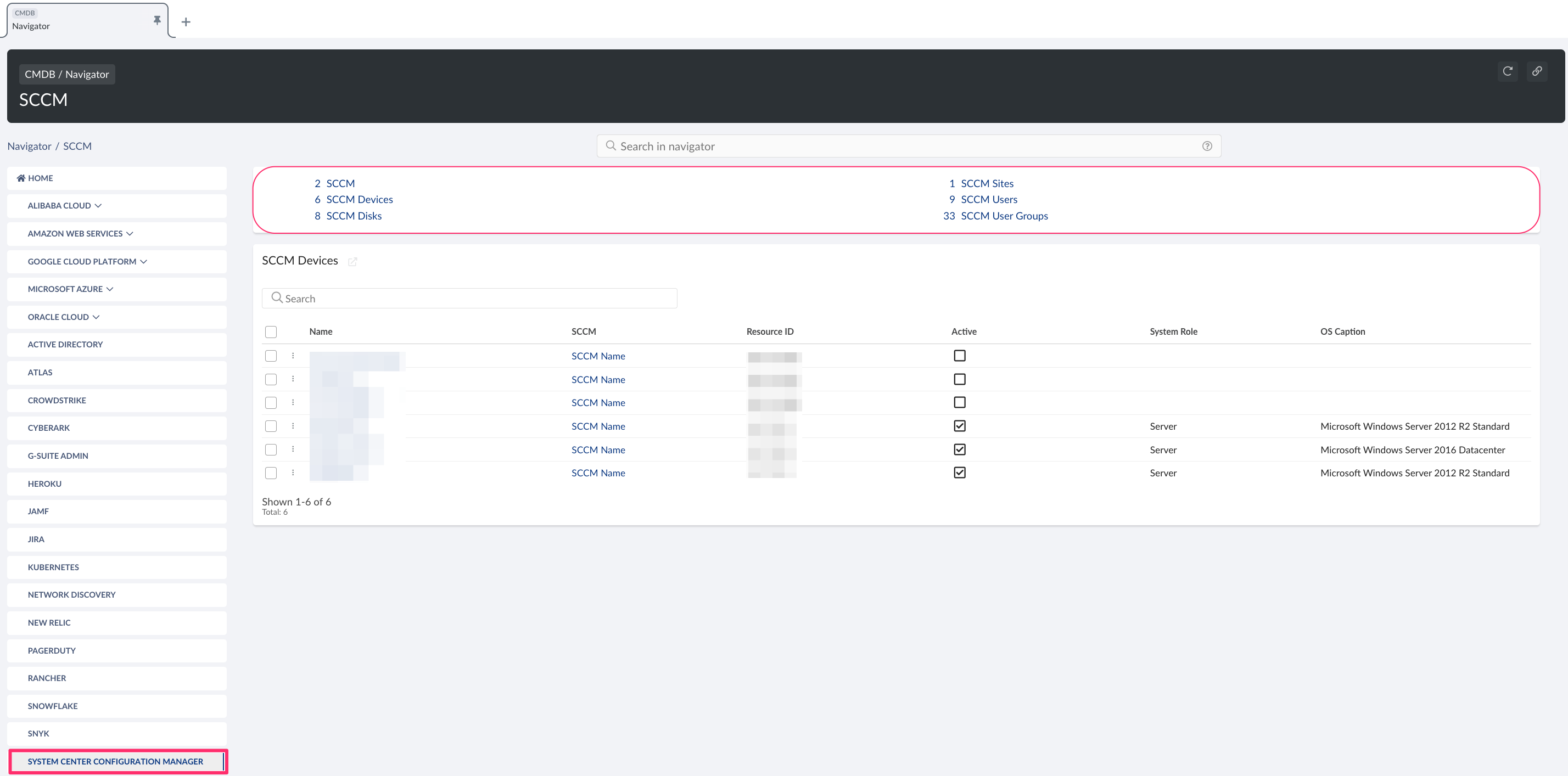 SCCM - SCCM objects in CMDB.png