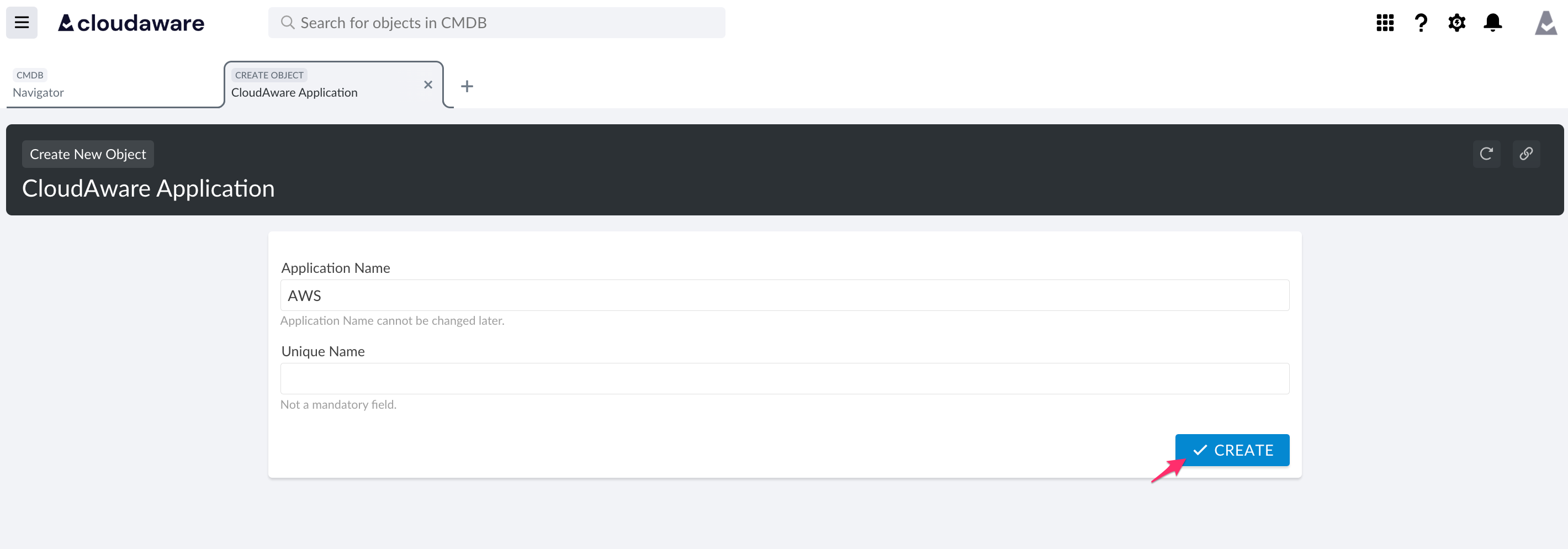 Cloudaware Applications - overview - create application.png