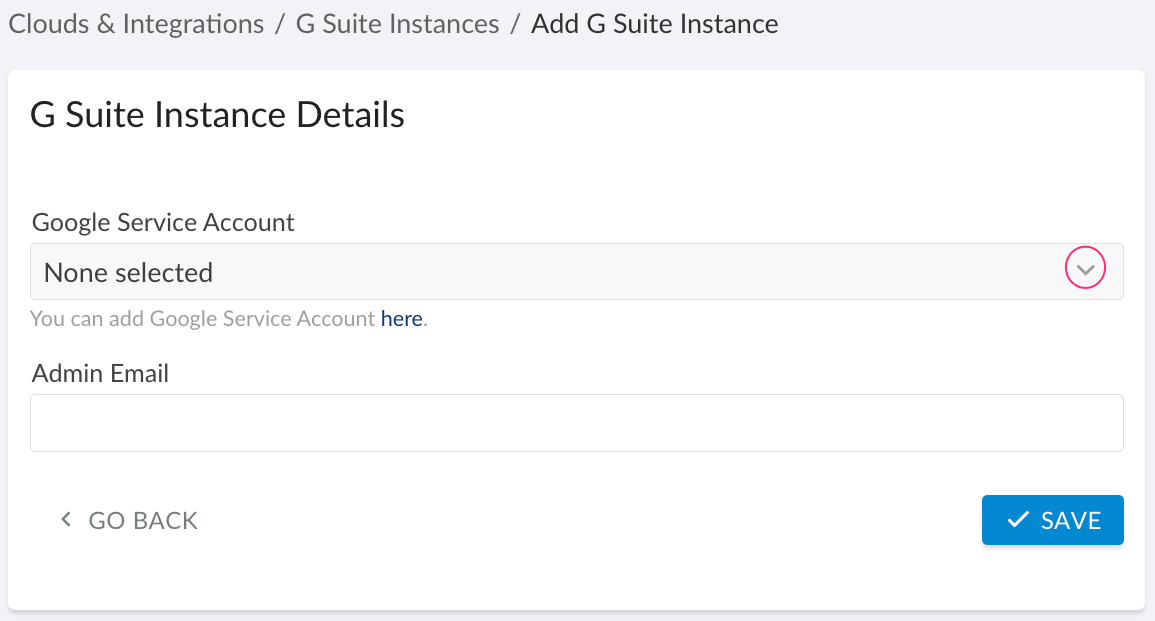 Google Workspace - setup in Cloudaware - G-Suite instance details.png