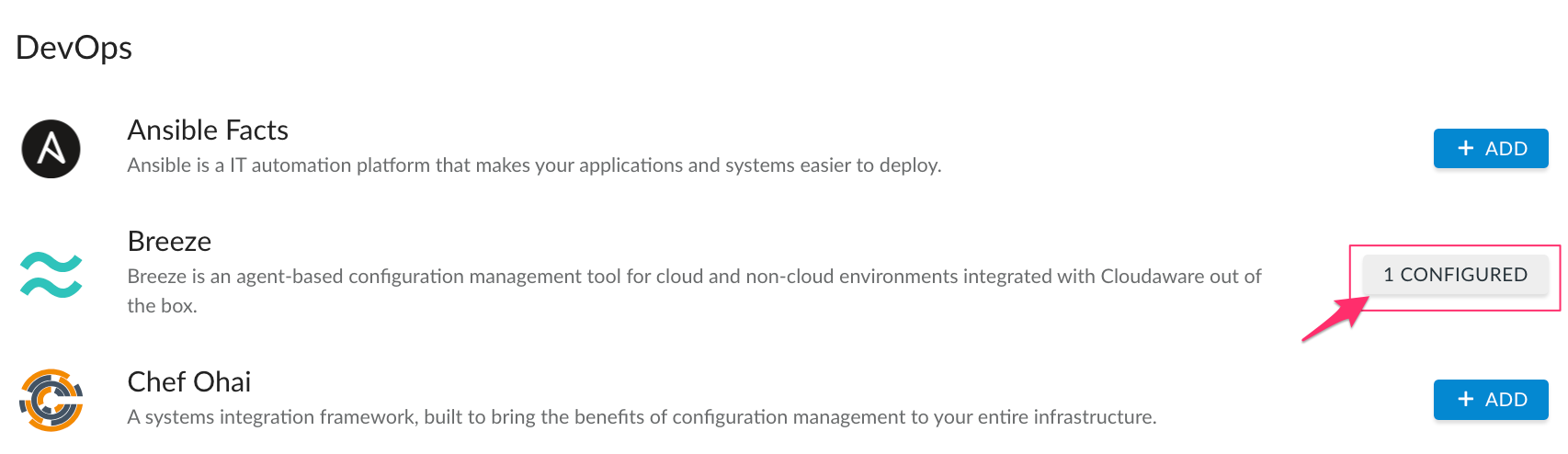 Breeze agent - DaemonSet for cloud-managed Kubernetes Cluster - admin - 1 configured.png