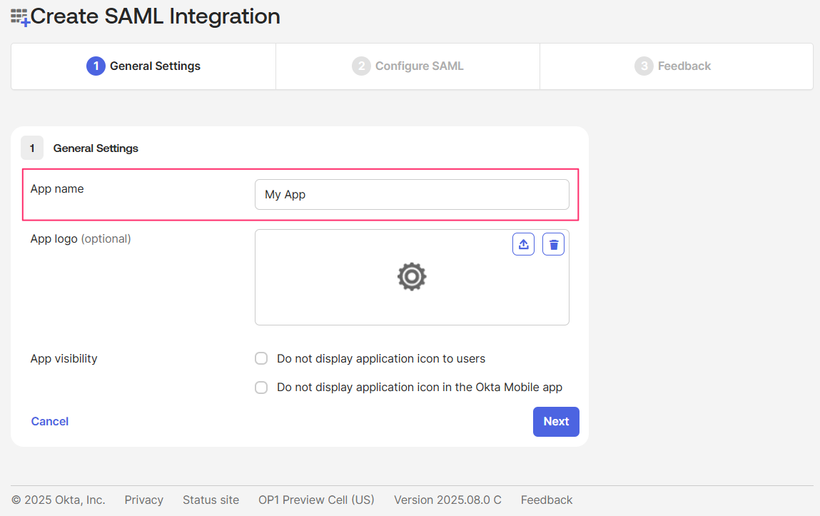 Okta SSO - setup in Okta - SAML - app name.png
