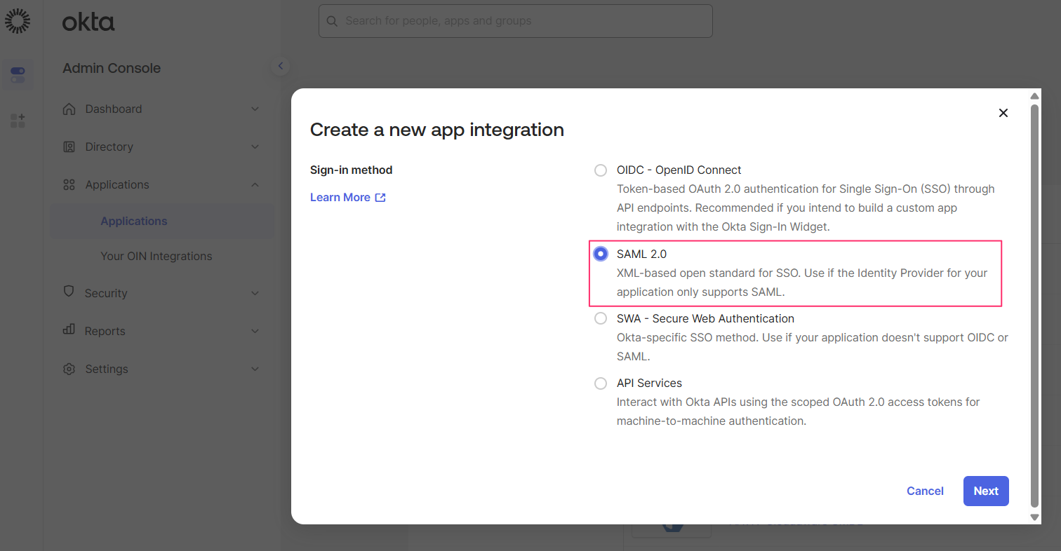 Okta SSO - setup in Okta - sign-in method.png