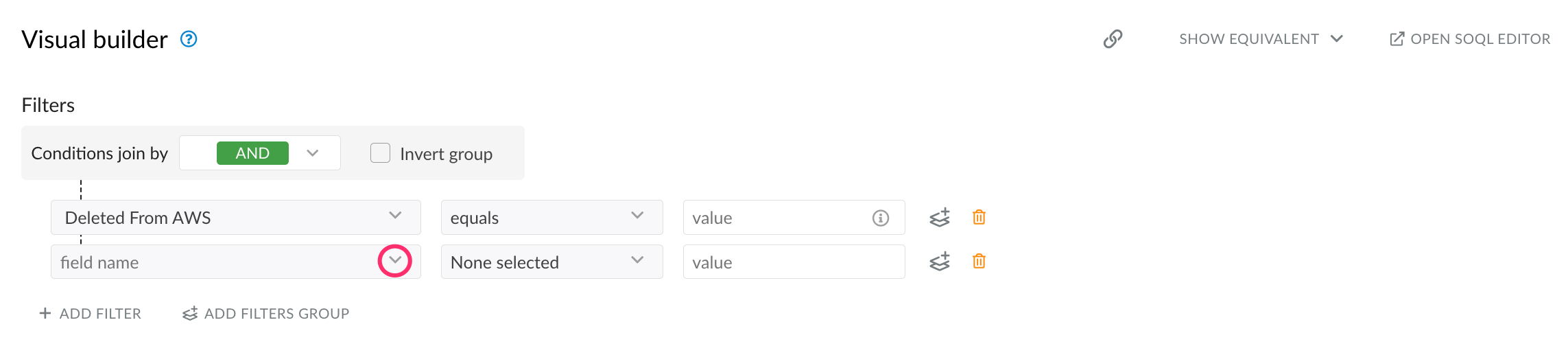 CMDB - Create list views - filter criteria - select a field 1.png