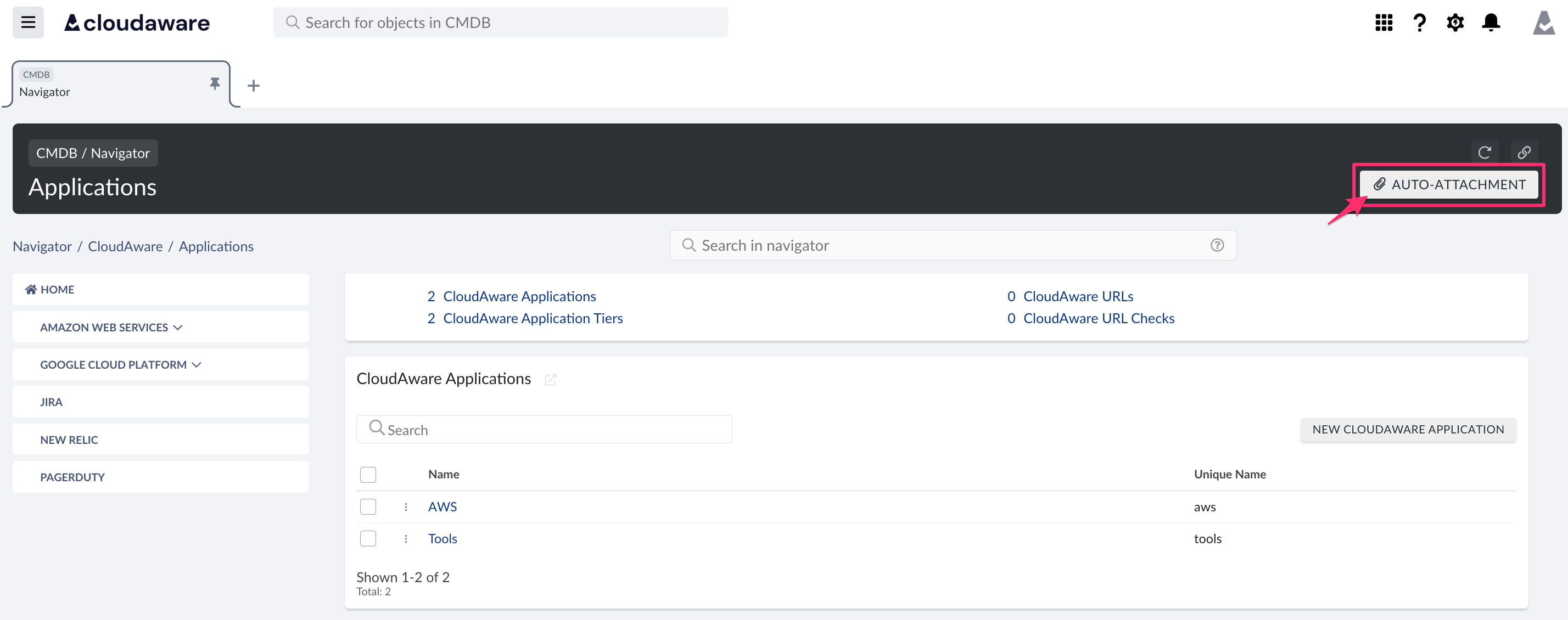 Cloudaware Applications - auto-attachment rules - auto-attachment button.png