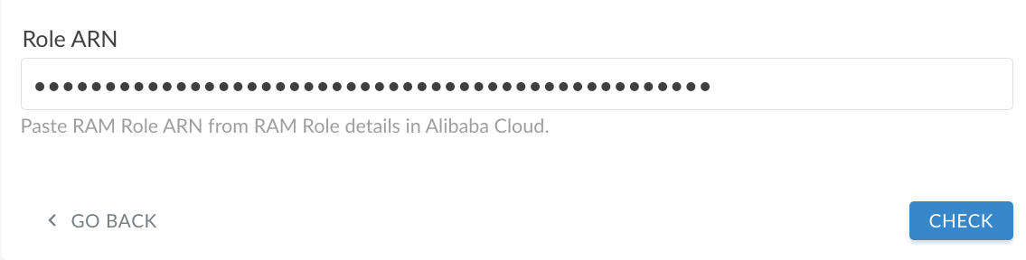 Alibaba Cloud - using RAM role - paste RAM Role ARN.png