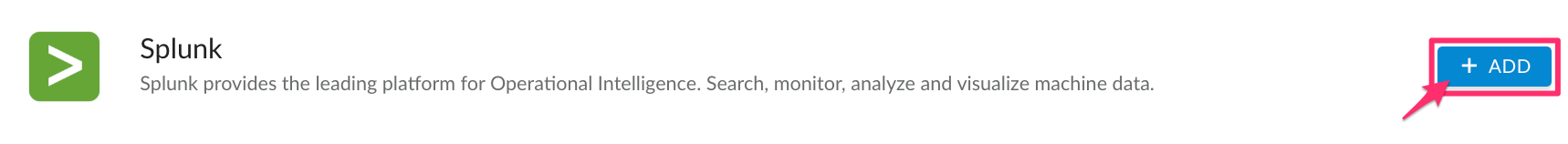 Splunk - admin - add Splunk integration.png