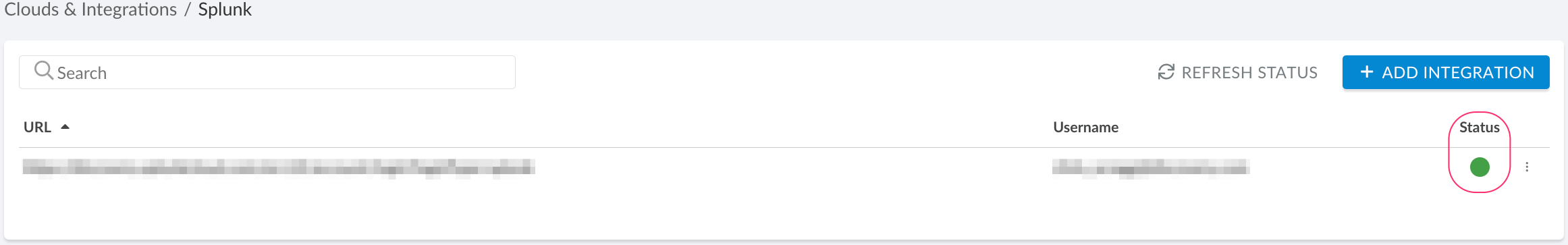 Splunk - integration status.png
