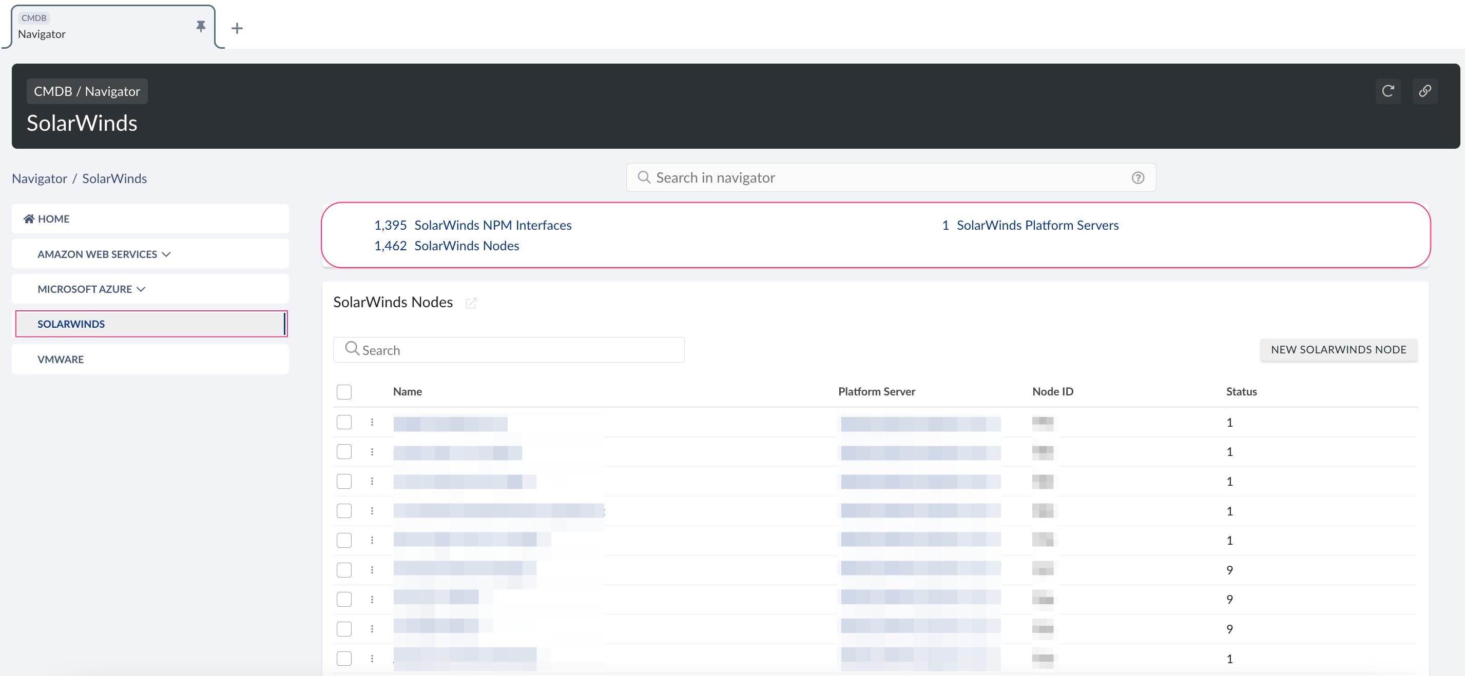 SolarWinds - SolarWinds objects in CMDB.png