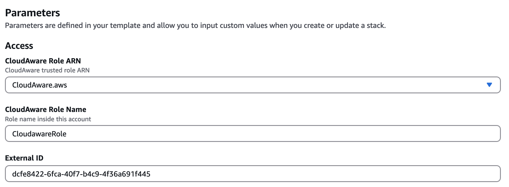 AWS Start Guide - using IAM role - AWS console - parameters.png
