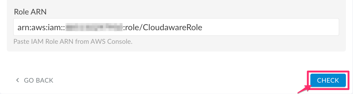 AWS Start Guide - using IAM role - integration form - final check.png