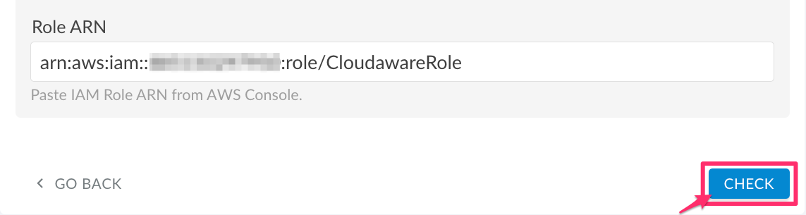 AWS start guide - using IAM role - Cloudaware form - final check.png