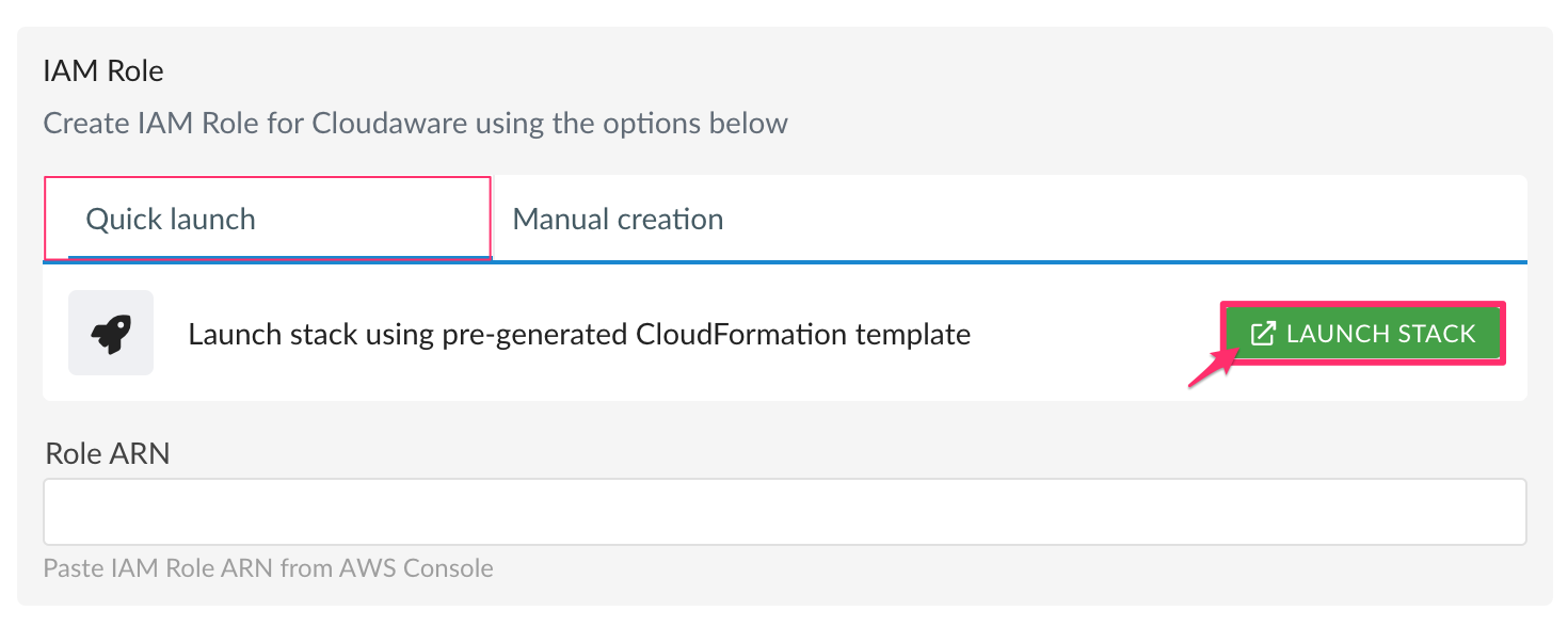 aws start guide - using iam role - quick launch - launch. stack.png