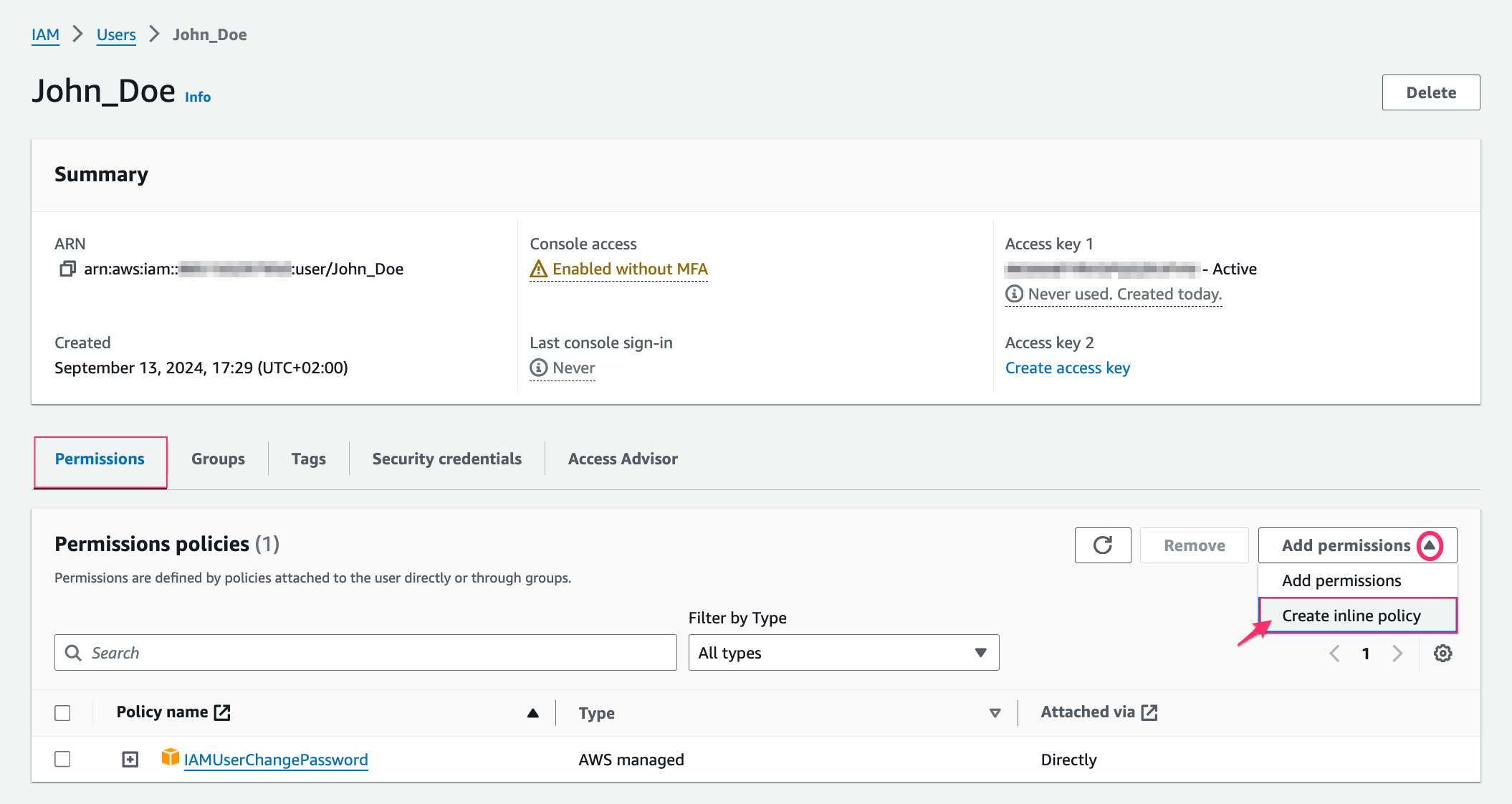 aws start guide - using access and secret keys - add permissions.png