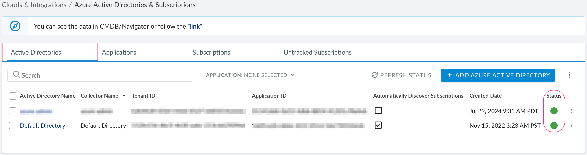 Azure start guide - setup in Cloudaware - CMDB - AD status.png