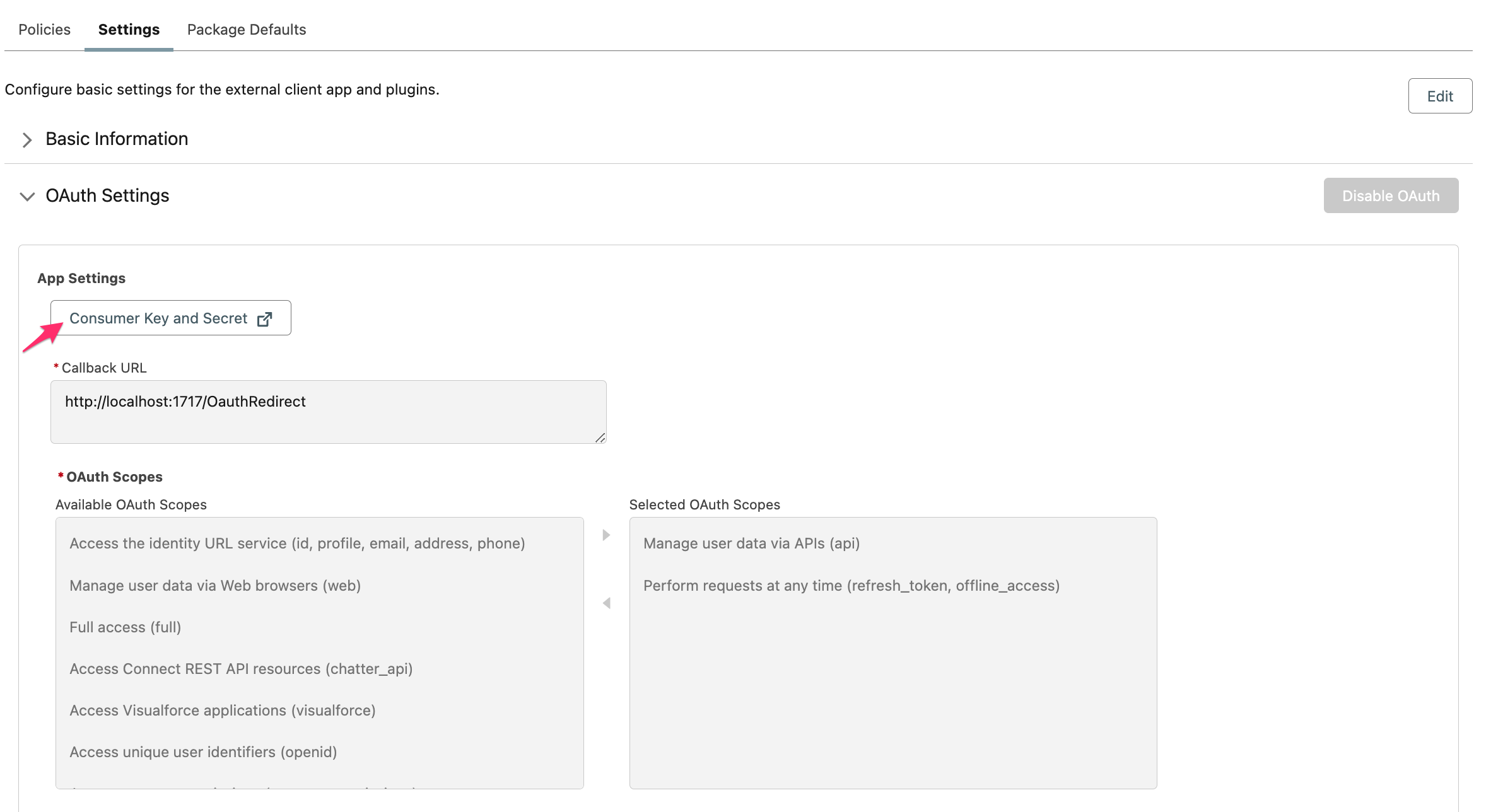 CMDB - External Client App - click Consumer Key and Secret.png