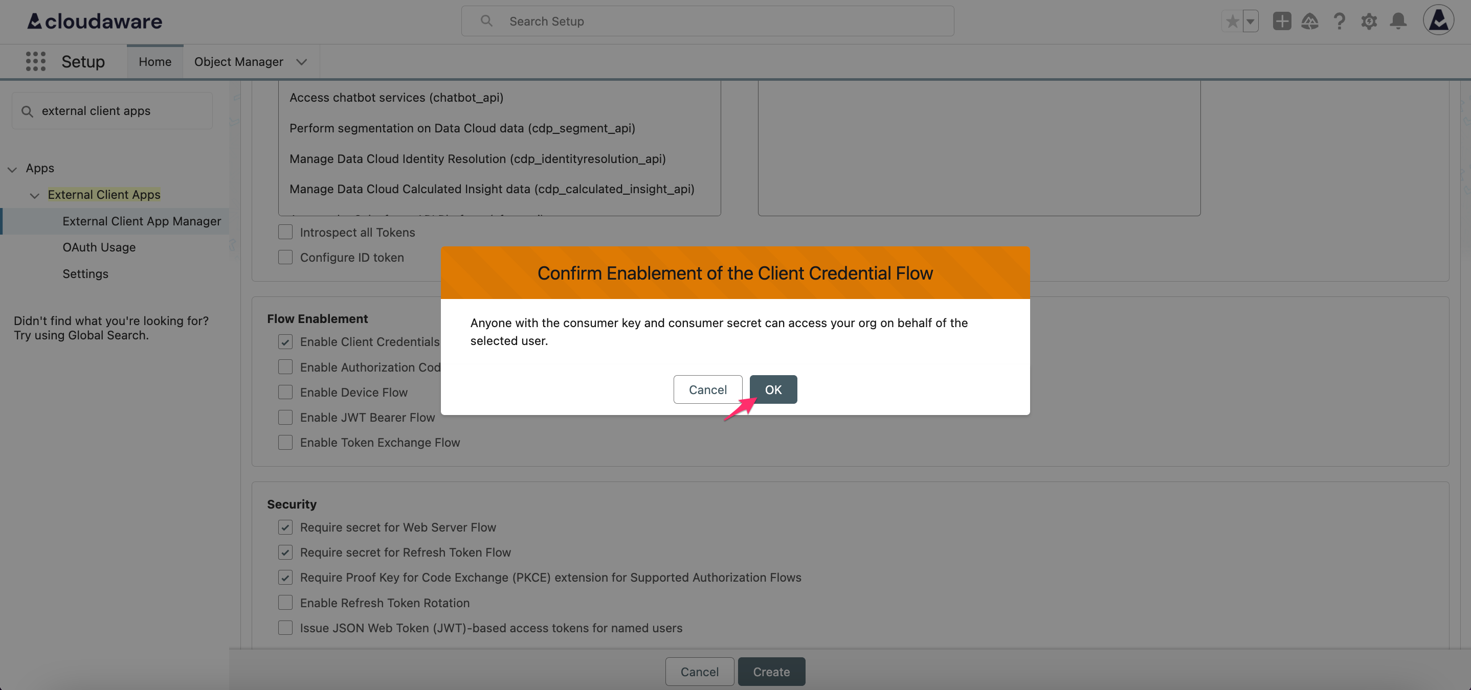 CMDB - External Client App - click OK.png