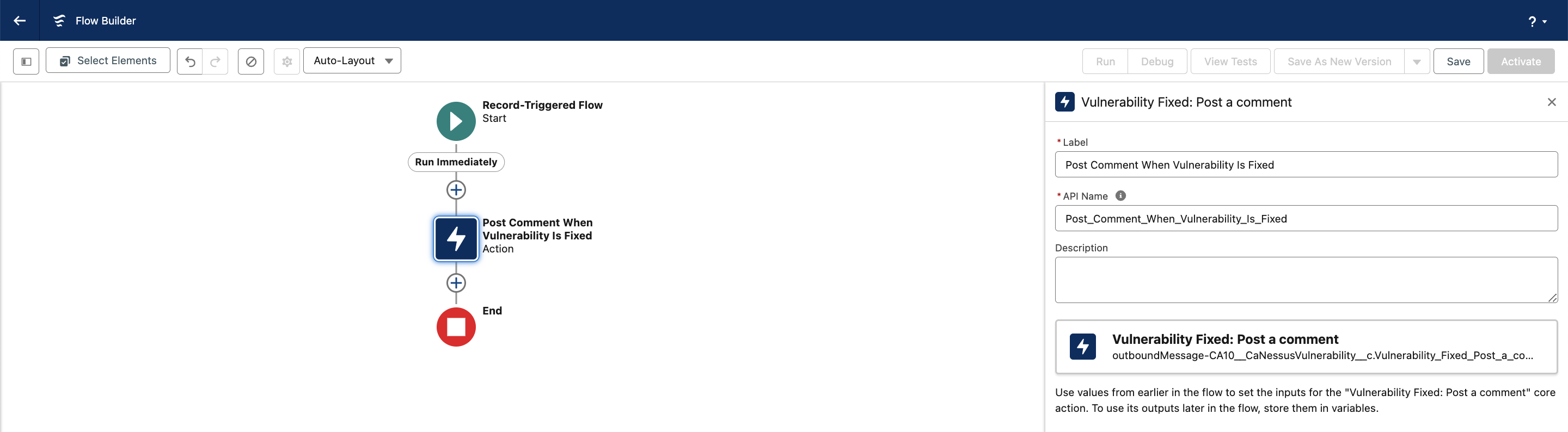 Jira - Jira actions - flow - posting comments - save the action.png