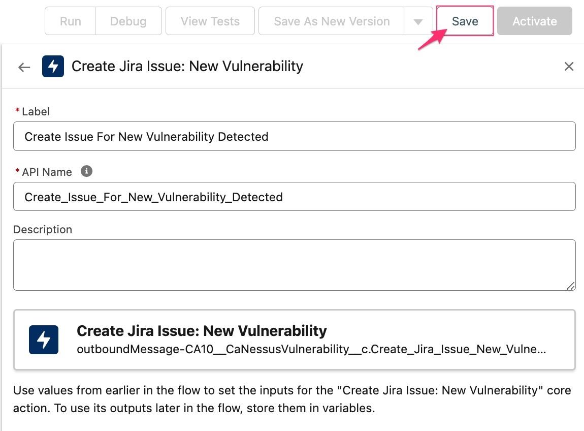 Jira - Jira actions - flow - save the action.png