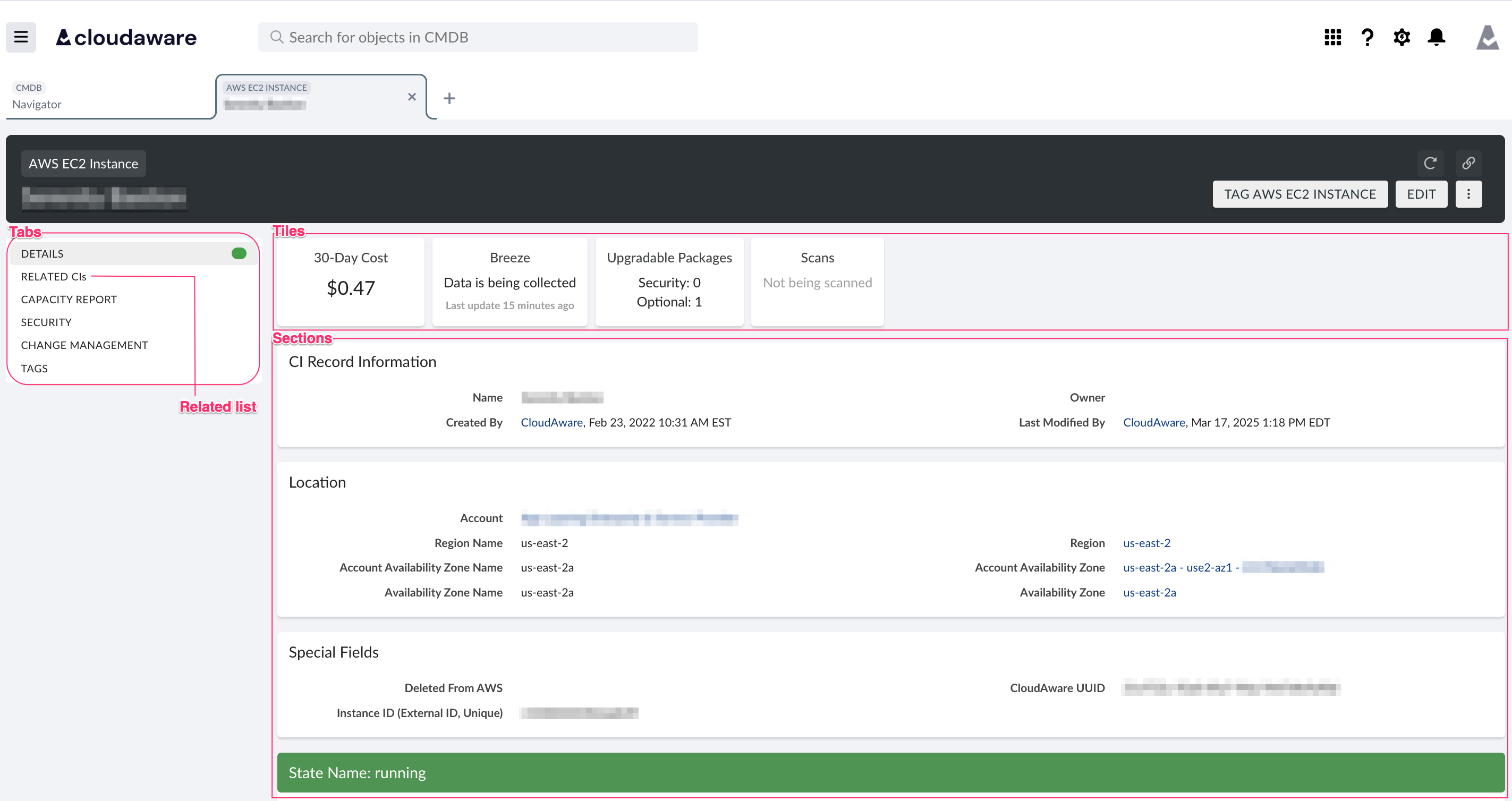 CMDB - Сustomize CMDВ CI layouts - Standard layout structure.png