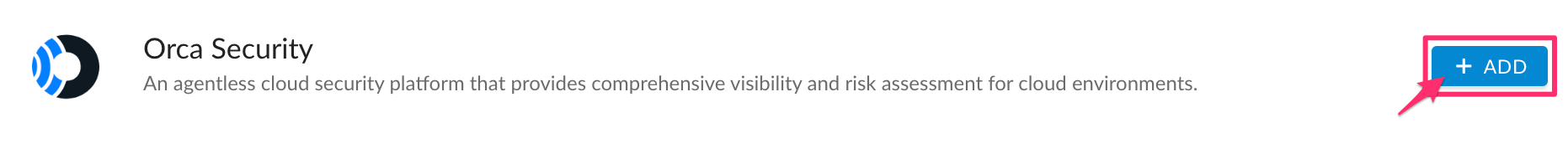 Orca Security - admin - add Orca Security integration.png