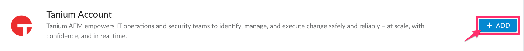 Tanium - admin - add Tanium integration.png
