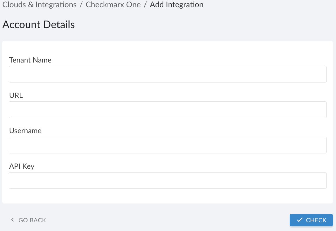 Checkmarx One - add account details.png