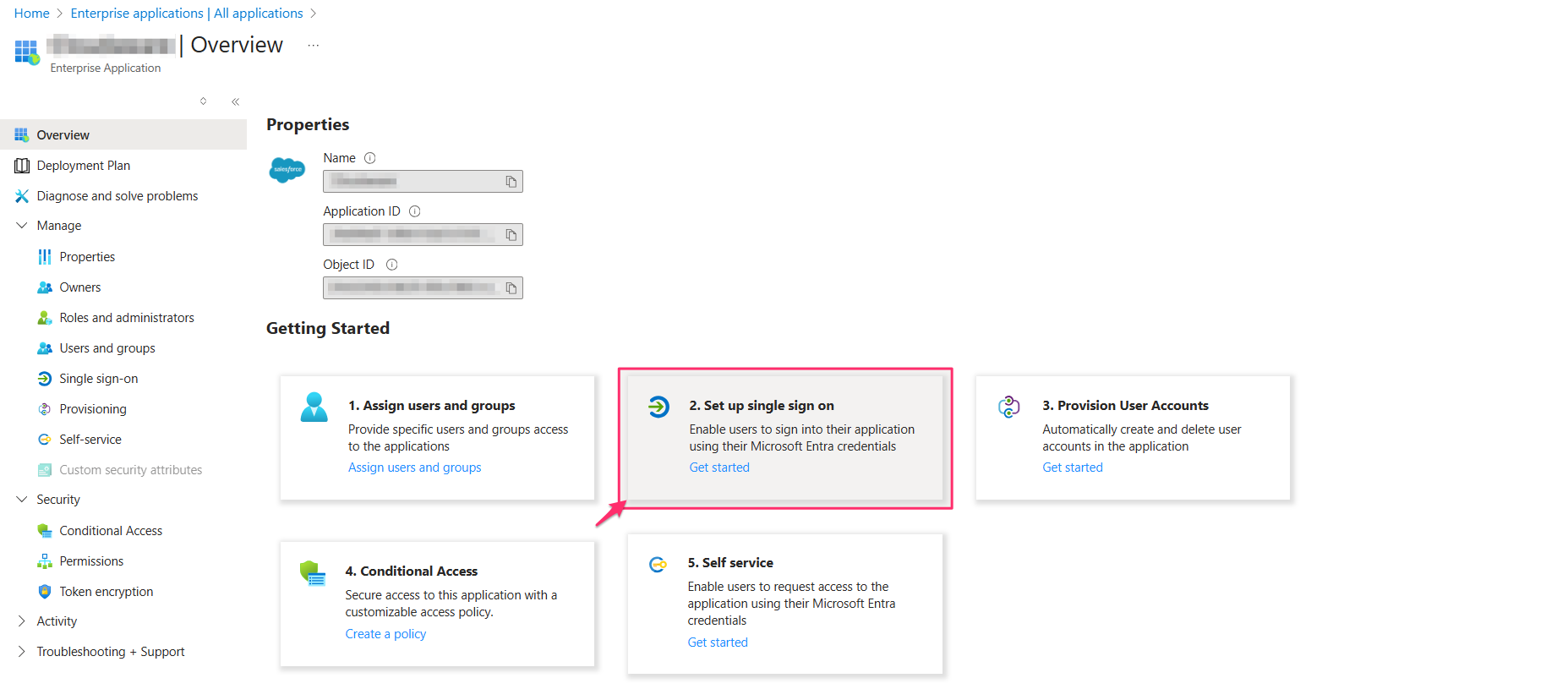 Azure Entra ID SSO - setup in Azure - click Set single sign on.png