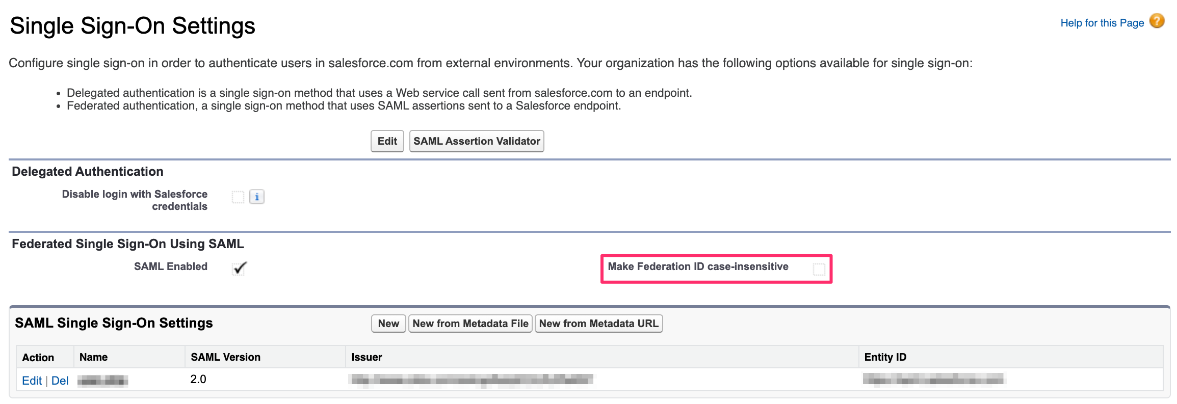 Azure Entra ID SSO - setup in Cloudaware - Federation ID case sensitivity.png