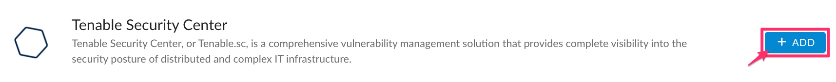 Tenable Security Center - admin - add integration.png