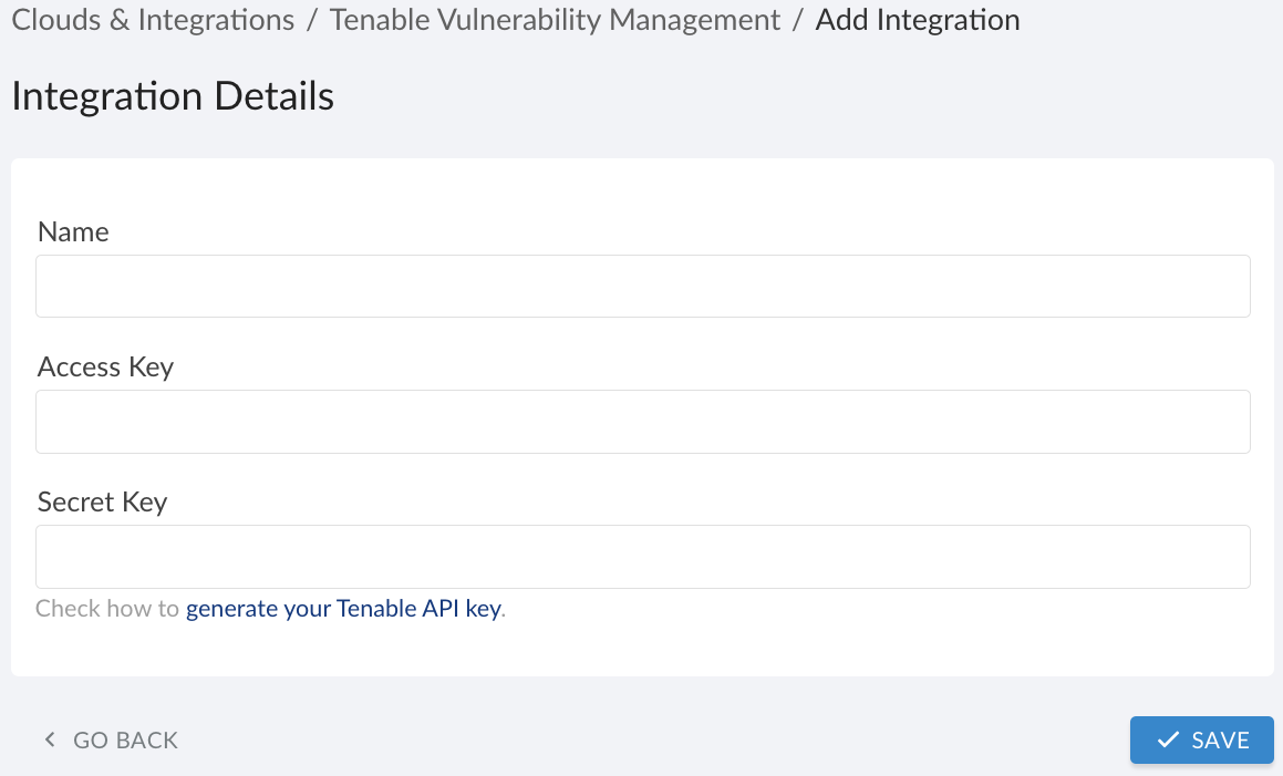 Tenable Vulnerability Management - integration details.png