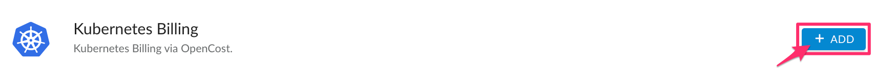 Kubernetes Billing via OpenCost - add integration.png