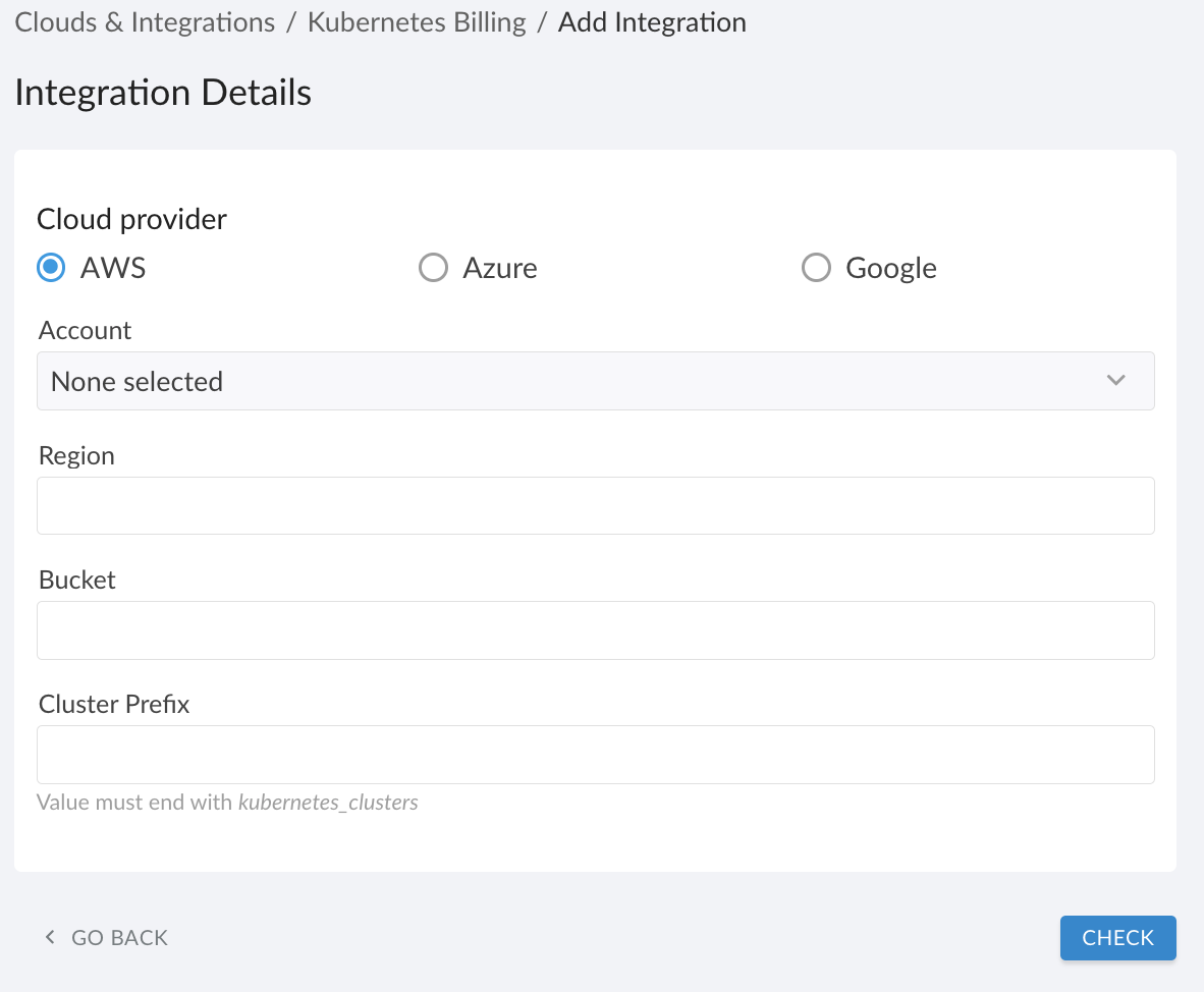 Kubernetes Billing via OpenCost - integration details.png