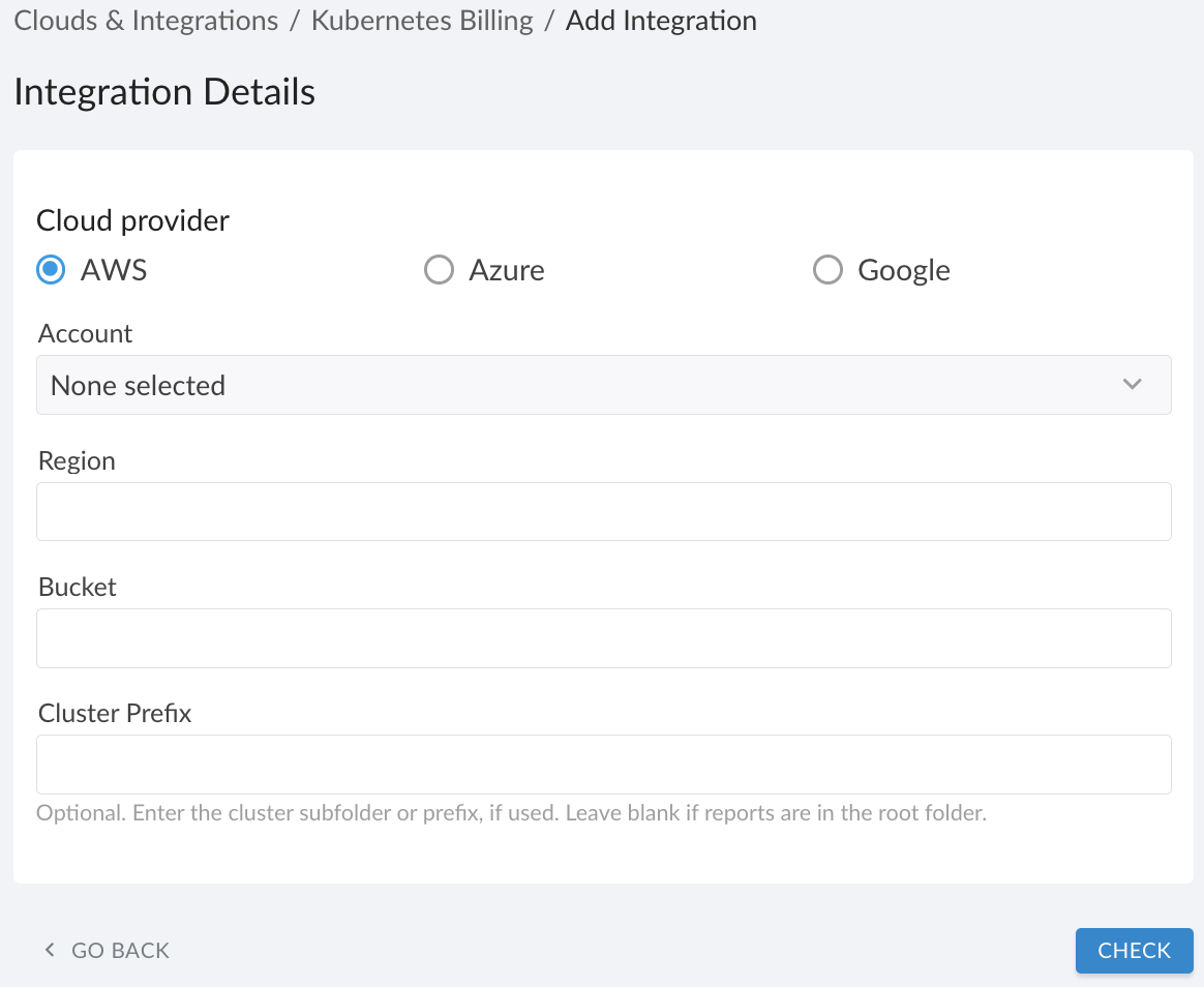 Kubernetes Billing via OpenCost - integration details.png