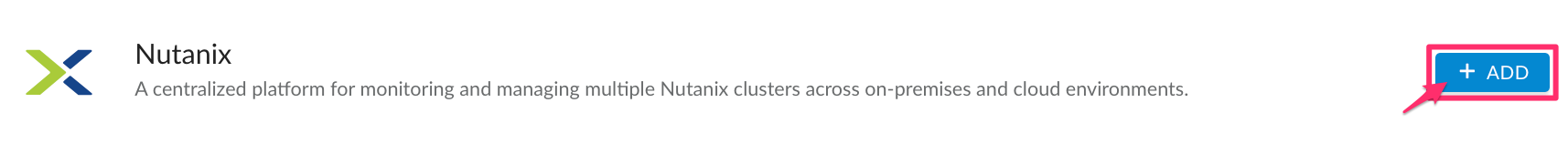 Nutanix - admin - add Nutanix integration.png